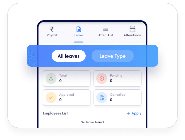 Leave Management in SmoothTalk HRMS software
